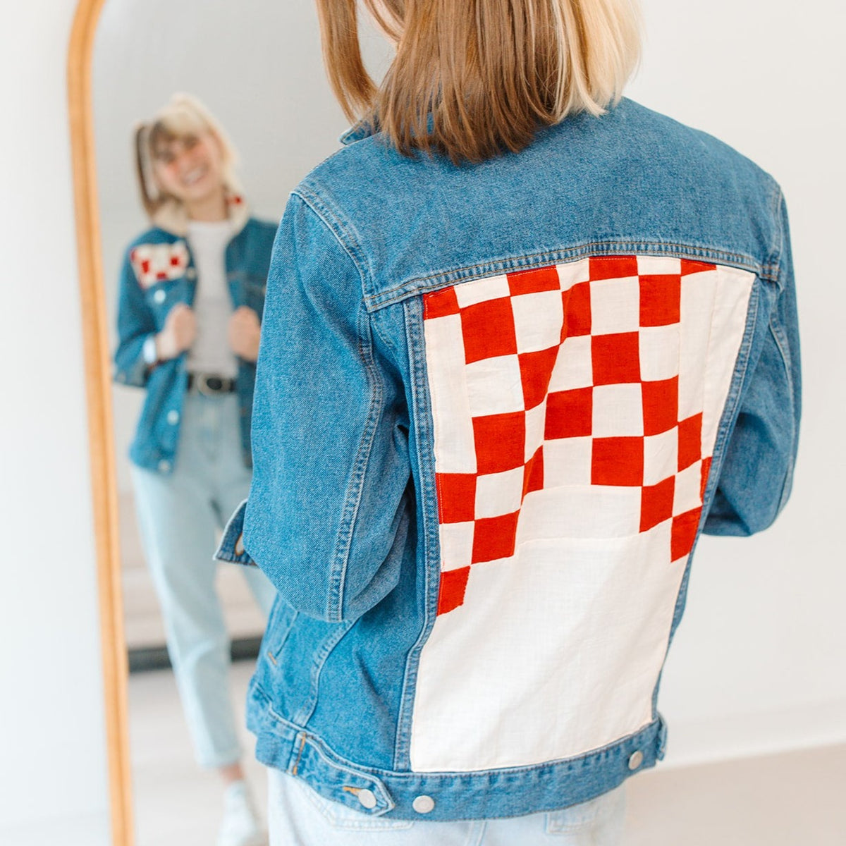 Patchwork Denim Jacket-Small