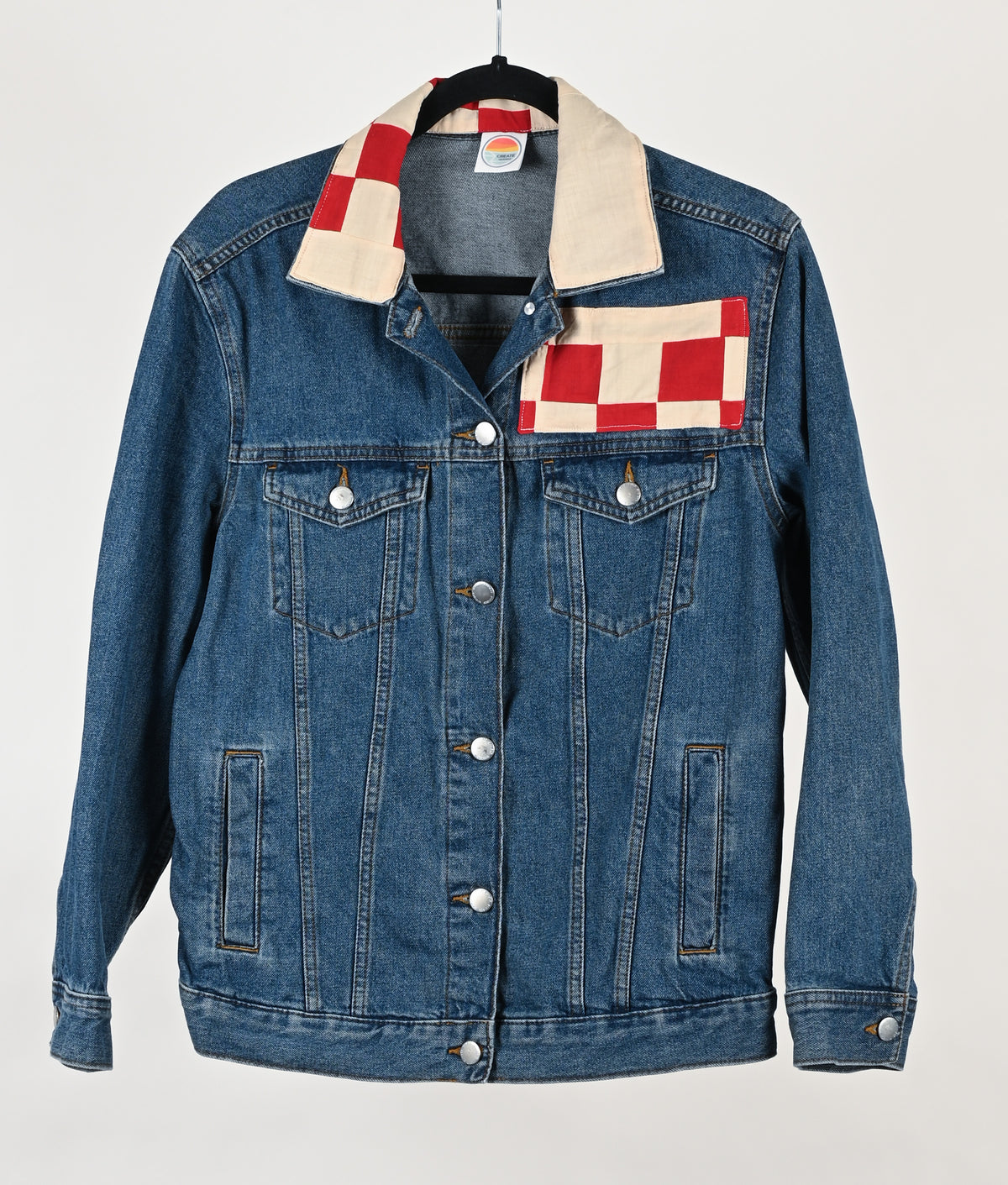 Patchwork Denim Jacket-Small