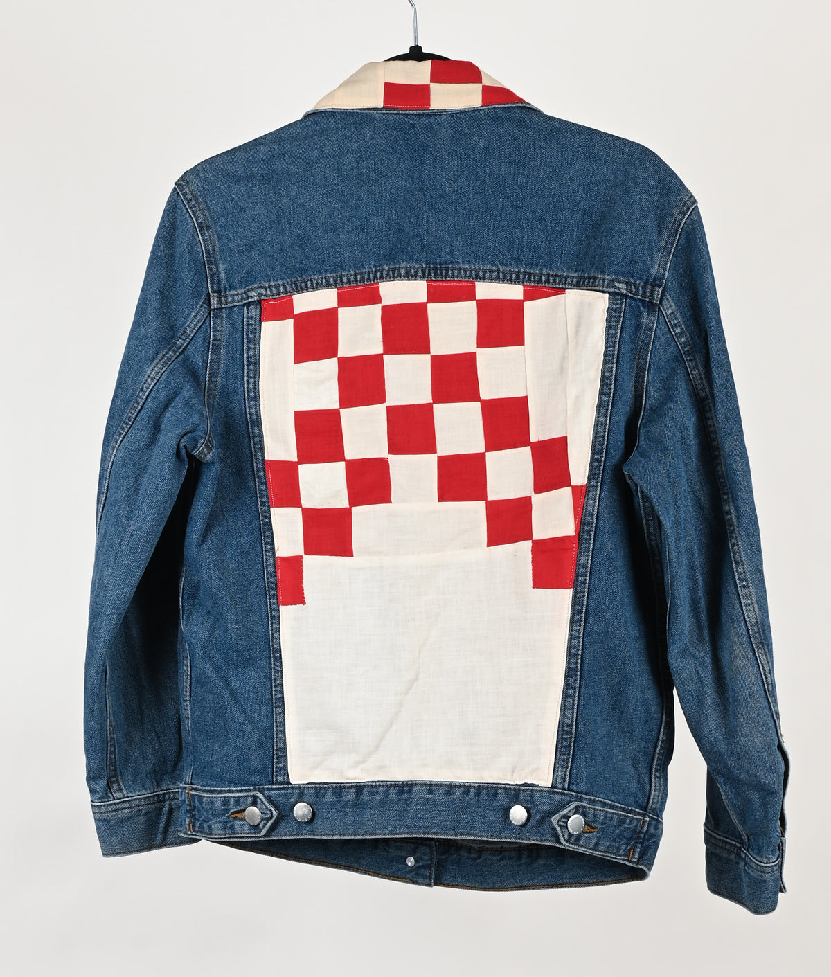 Patchwork Denim Jacket-Small