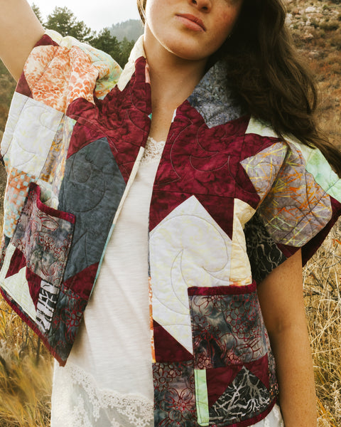 【新品未使用】ENFOLD CHECK-QUILT VEST ENFOLD - CHECK-QUILT VEST / 中綿ベスト / ブラック / 24AW