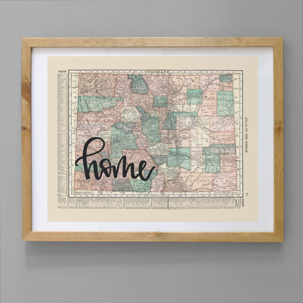 Printed Maps | Sustainable Wall Decor | Create Good Company | Create ...